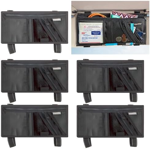 High Road Car Visor Organizer and Sun Visor Document Holder with Pockets