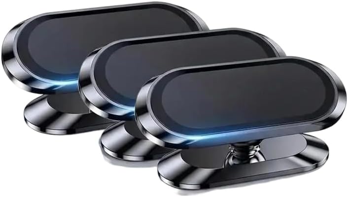 3PCS Magnetic Phone Holders to Tablet mounts Car Phone Holder Car Magnetic Phone Holder Mount Universal Suction Cup Navigation Support Adjustable 360 Rotation