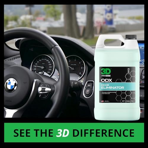 3D ODX - Automotive Odor Eliminator - Deodorizes Pet, Food, Smoke, &amp; Other Linger Odors - Fresh Clean Scent - Great for Car, Home, Office Use