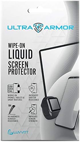 ULTRA ARMOR Liquid Glass Screen Protector for All Smartphones Tablets and Watches Wipe On Nano Protection - Universal