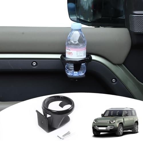 Car Cup Holder, Vehicle Door Cup Holder Compatible with Land Rover Defender 90 110 130 2020-2026 Car Door Cup Holder Expander Interior Accessories