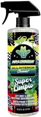 Mas Chingon All Interior Cleaner Cleans & Protects Leather, Vinyl, Plastic, Rubber Touch Screens & Glass Streak-Free Finish Lift Dust & Dirt Safe for Cars, Trucks, SUVs, RVs & More - 16 oz