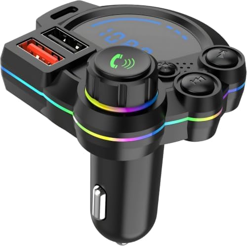 PD 30W Type-C Car Charger with Bluetooth,Car Charger with Bluetooth for Superior Audio and Hands Free Calling