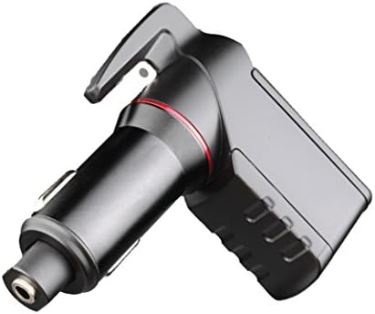 Ztylus Stinger USB Emergency Escape Tool: Life-Saving Rescue Car Charger, Spring Loaded Window Breaker, Seat Belt Cutter, Dual USB Ports Max. 2.4A (XSmall: 2 USB Ports, Black)