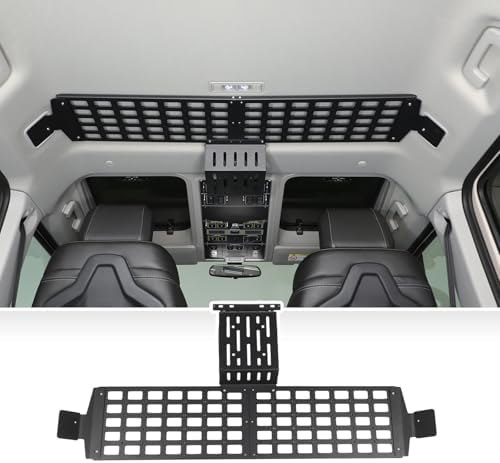 Overhead Roof MOLLE Panel Compatible with INEOS Grenadier 2020-2026 Accessories, Inner Roof Cargo Rack Storage Shelf Holder, Front Molle Panel Roof Rack Top Organizer Bracket Modular Luggage Carrier
