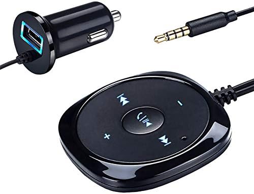 Bluetooth FM Transmitter for Car, Wireless Bluetooth 2.1 Car Kit Receiver Hands-Free Call 3.5Mm AUX Audio Music Adapter USB Charger