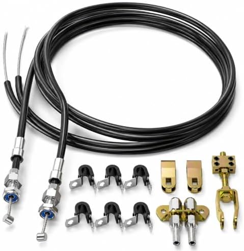 Universal Parking Brake Cable Kits 330-9371，Compatible with Wilwood MC4 and Combination Parking Brake (CPB) Rear Big Brake Kits，Emergency Brake Cable Kit, Rear Extended Parking Brake Cable