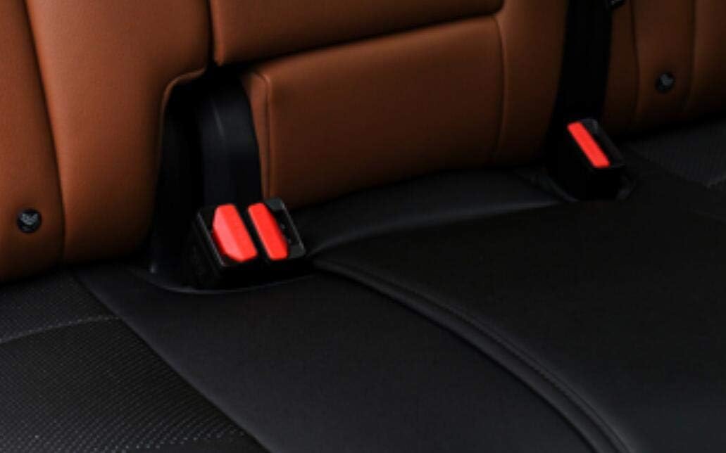 1 Pack PU Leather Car Rear Bench Seat Cover (Adjustable Length (49-55'') Back Seat Cover Car Seat Protector Rear Bottom Seat Cover Fits 90% of Car - Seat Bottom Only (Black - Rear seat)