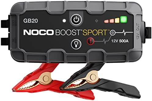 NOCO Boost GB20 500A UltraSafe Jump Starter, 12V Lithium Battery Booster