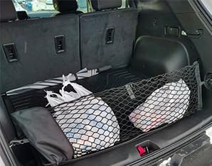 Rear Trunk Organizer Cargo Net for Cadillac XT5 2017-2026 – Envelope Style Cargo Net for SUV–Premium Mesh Elastic Car Trunk Organizer Vehicle Carrier Storage–Compatible with Caddy XT5