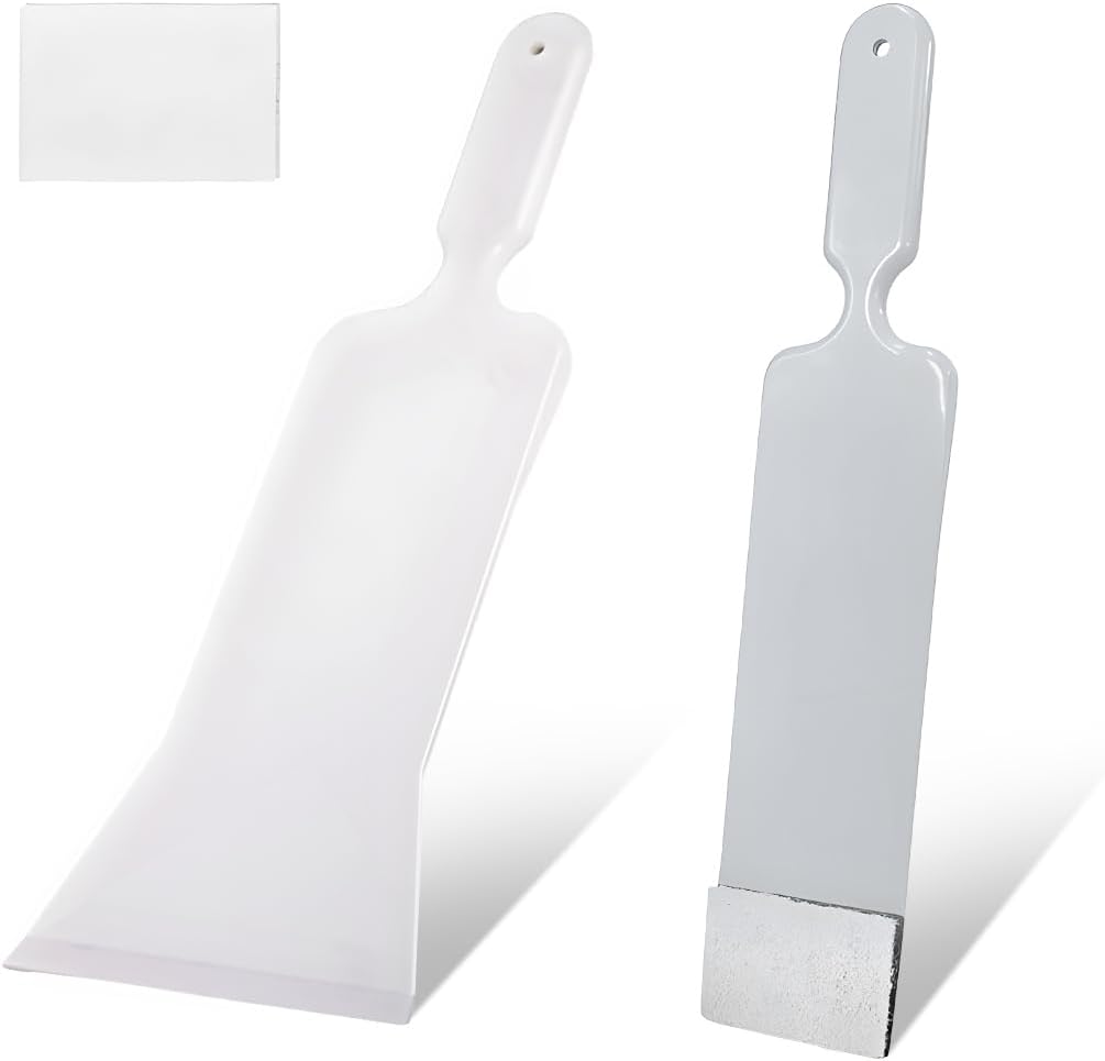 Yourkar 2 PCS Car Paddle Bulldozer Squeegee, Long Handle Window Tint Film Installation Tools, Paddle Bulldozer Scraper for Car Front Rear Windows Glass Cleaning, Car Accessories