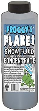 Froggy's Flakes Snow Machine Fluid Concentrate, 8 fl. oz, Extra-Dry Formula Snow Fluid with 30 Feet Float/Drop, Makes 1 Gallon Snow Fluid