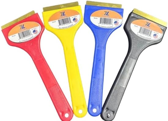 Zeluga 25-555-Combo Brass Blade Ice Scraper – Scratch-Free, Rustproof, Heavy-Duty Ice Remover Tool, Combo