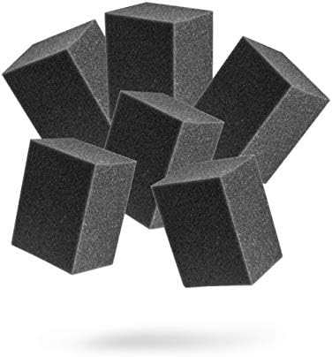 Adam's Polishes Block Applicator (6 Pack) Trim Dressing & Tire Shine Applicator Pad for Car Detailing | Reusable & Customizable Durafoam | for Use After Car Wash Wheel Cleaner