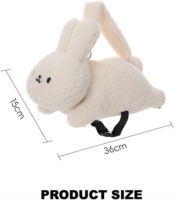 Plush Rabbit Car Tissue Holder Hanging Bunny Napkin Dispenser, Cat
