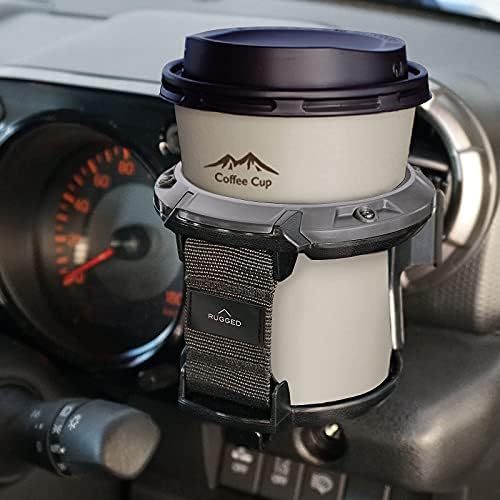 LITTLEMOLE Car Cup Holder with Hook, Adjustable Car Air Vent Cup Mount