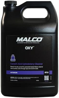 Malco OXY Carpet & Upholstery Cleaner - Stain Remover Spray for Car Interior Fabric/Cleans the Toughest Vehicle Stains/Deep Cleaning Liquid Formula / 1 Gallon (127801)
