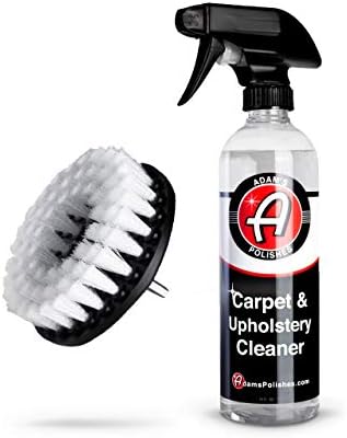 Adam's Polishes Carpet Drill Brush Combo - A Cleaning Tool Attachment For Scrubbing/Cleaning Carpet, Upholstery, Leather Seats & Chairs, Floor Mats, Trunk, Furniture, Interior Boat, RV & Accessories