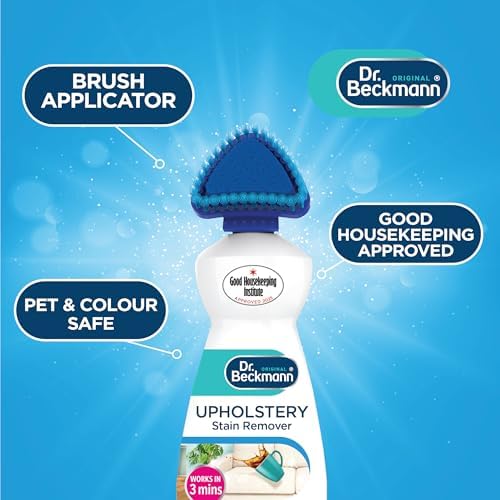 Dr. Beckmann Upholstery Stain Remover | Removes Even Stubborn Stains and odours from Sofas, car Seats etc. | Incl. applicator Brush | 400 ml
