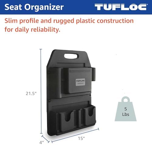 Front Seat Organizer for Police and Law Enforcement Vehicles - Keeps Gear Secure and Readily Accessible, Neater than a Patrol Bag, Low Profile, Stays Out of the Way, Adjusts to Any Passenger Seat