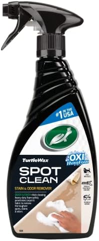 Turtle Wax 53839 Spot Clean Stain & Odor Remover, Non-Aerosol Foaming Spray Cleaner for Carpet, Fabric and Upholstered Surfaces, Eliminates Tough Stains, Deodorizes, 16 oz