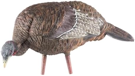 Avian-X LCD Feeder Hen Turkey Decoy with X-Factor Motion System – Realistic Lifelike Collapsible Standing Turkey, Durable Design, Carry Bag & Collapsible Stake for Hunting