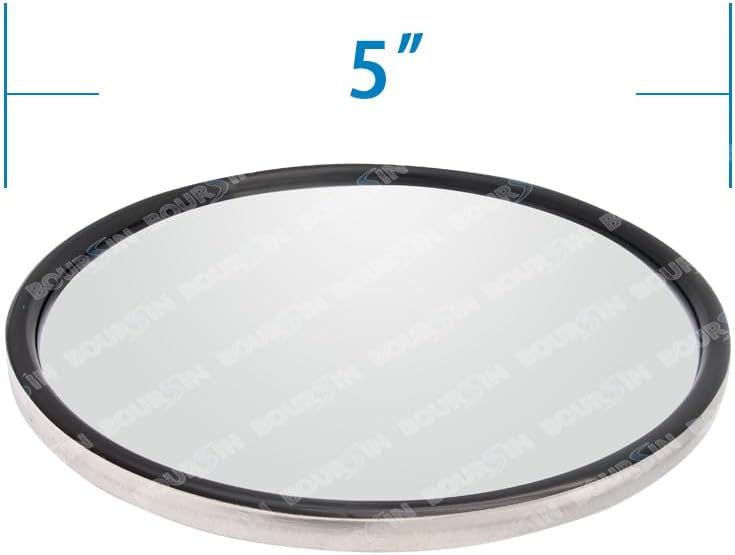 5 Inch Convex Round Mirror Blind Spot For Isuzu NPR NQR NRR FSR FVR FRR Mitsubishi Fuso Canter Truck Bus Atv Utv Adjustable Bracket 2Pcs