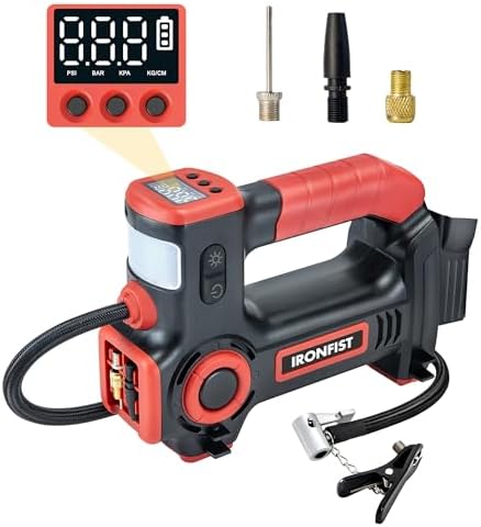 IRONFIST Tire Inflator Air Pump Compatible with MILWAUKEE M18(No Battery)
