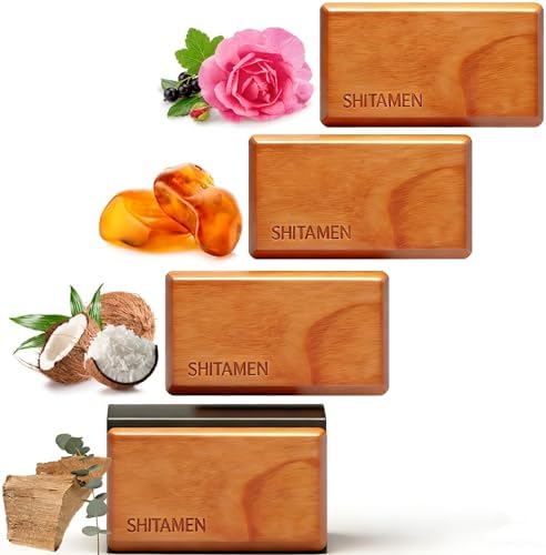 Car Air Freshener Starter Kit - Wood Air Freshener for Visor Clip - Automotive Odor Eliminator - Long Lasting Scent - Scent Refill with Metal Visor Clip (Teak-Cabana-Amber-Black Currant Rose)