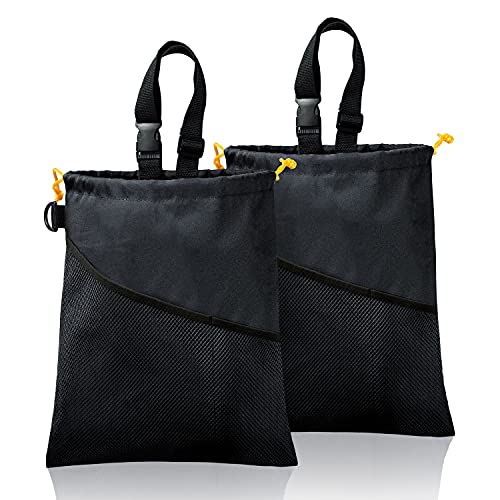 GNEGNI 2PCS Hanging Car Garbage Can - Waterproof Leakproof Trash Bag | Car Trash Can with Durable Leakproof Lining, Keeps Vehicle Clean and Neat