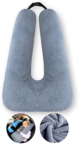 FHSGGP Travel Pillow Car Pillow Kid Car Sleeping The Sleeping Aid for Adults and Kids on Road Trips Kids Travel Pillow Gray
