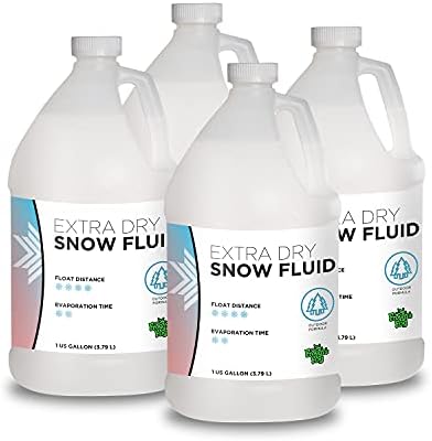 Froggy's Flakes Snow Machine Fluid Concentrate, 8 fl. oz, Extra-Dry Formula Snow Fluid with 30 Feet Float/Drop, Makes 1 Gallon Snow Fluid