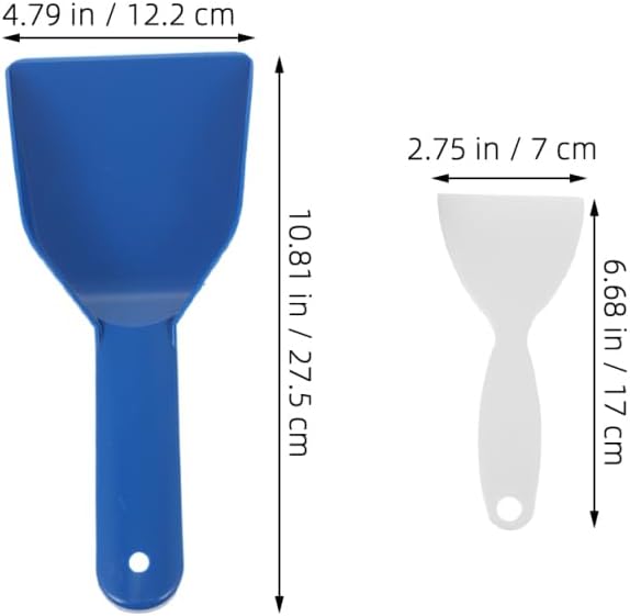 ABOOFAN 3Pcs PP Ice Scraper Set for Snow Removal and Freezer Defrosting