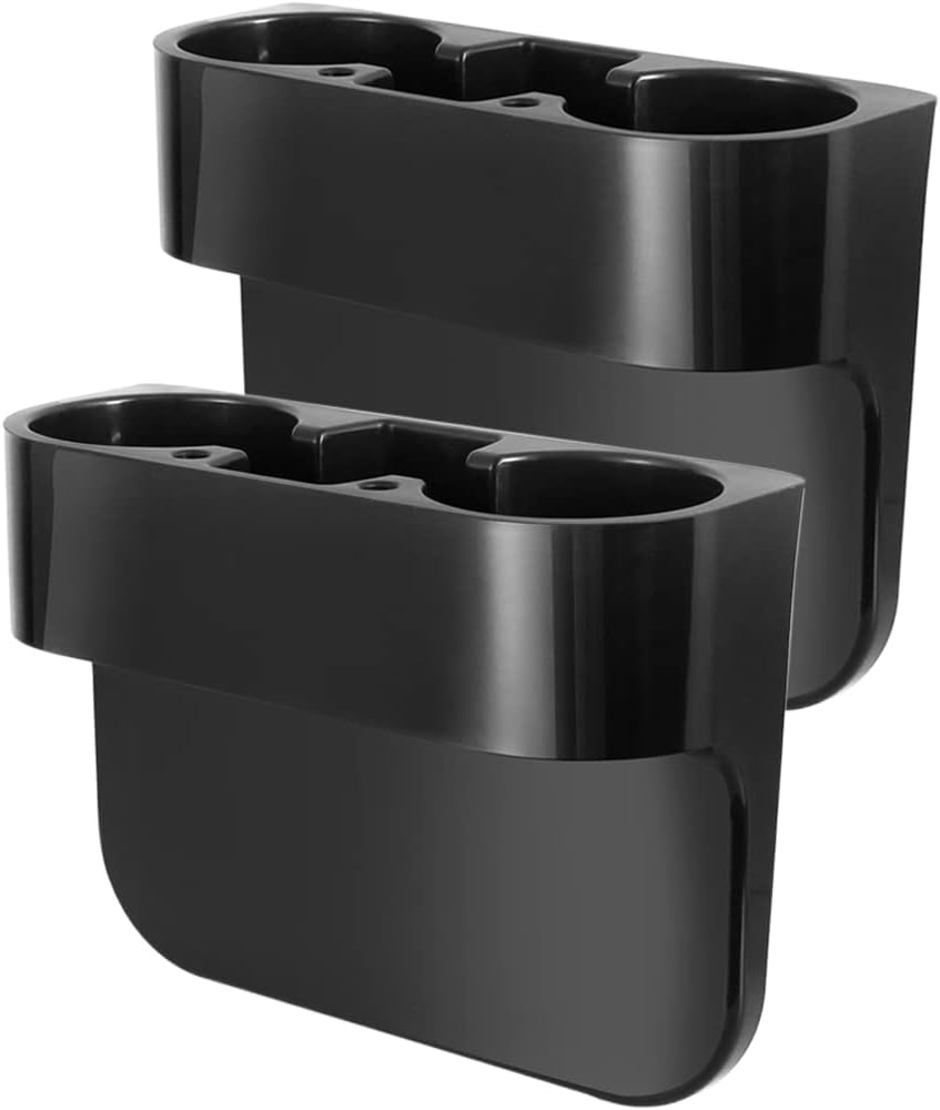 Heart Horse Cup Holder Portable Multifunction Vehicle Seat Cup Cell Phone Drinks Holder Box Car Interior Organizer (Black)