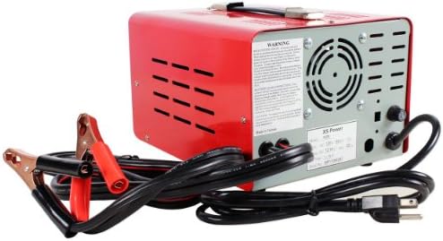 XS Power 12 Volt / 16 Volt Car Battery Intelli Charger with Three Charging Modes and LED Indicator for S375, D925, S1200, D1600, S1600 and XP1000 Powercell Batteries