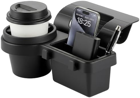 Li&Zhao Car Window Cup Holder - Clip-On, No Drill, Universal Fit