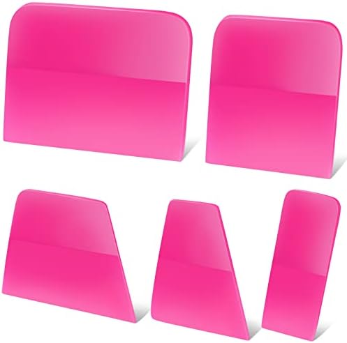 5 Pcs Ppf Squeegee 3 in 1 Anti Scratch Rubber Squeegee for Car Soft Tint Tools Auto Silicone Squilgeetpu Coating Scraper for Vinyl Wrap Protection Film Window Tint Paint Windshield Cleaning Kit