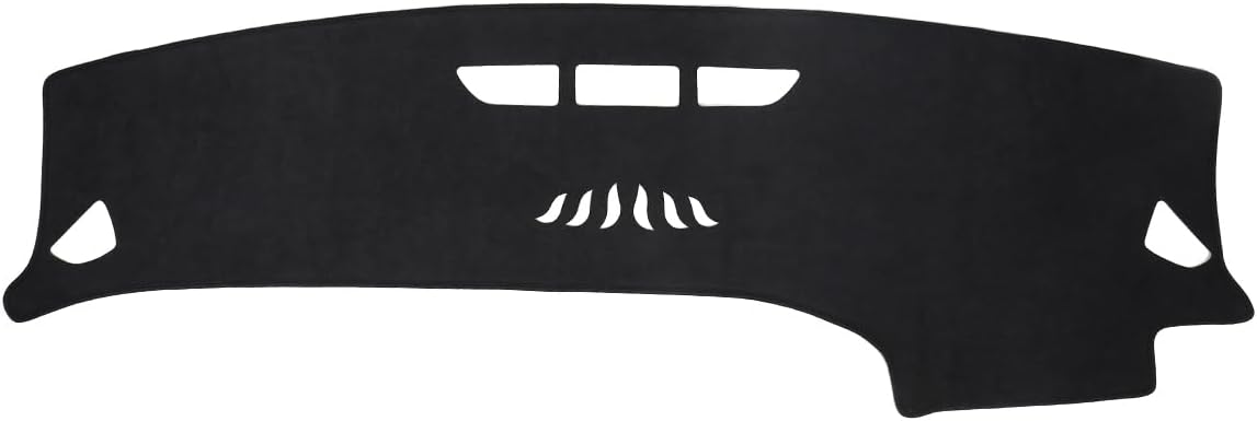 BIBLOZ Dash Cover Mat for Mercedes Benz 2020-2024 2025 2026 GLE Model GLE350 GLE450 GLE450e GLE580 GLE53 GLE63 Accessories Black Flannel Interior Trim Car Dashboard UV Sun (No HUD)