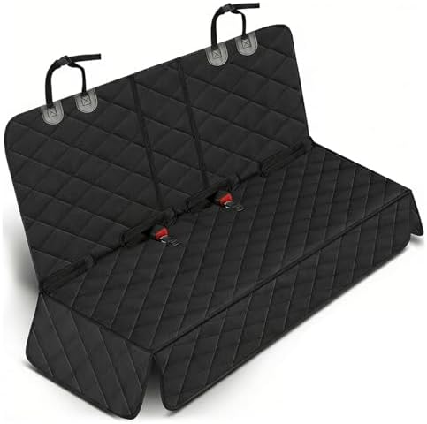 Dog Car Seat Cover for Back Seat, Waterproof & Scratch-Proof Pet Seat Protector, Nonslip Dog Seat Cover for Back Seat, Universal Fit for Cars, Trucks & SUVs, Standard Size