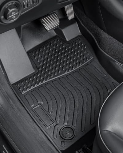Weather Liner® for Jeep Compass Floor Mats 2026 2025 2024 2023 2022 2021 2020 2019 2018 2017, All Weather TPE Car Floor Mats Custom Fit for Front Rear Trunk Liner Set 4 PCS Accessories for Compass