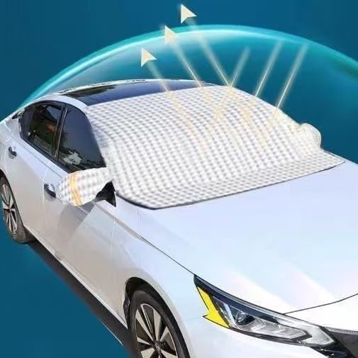 Car Windshield Snow Cover for Mazda CX-30 2019–2025 2026 DM, Heavy-Duty Anti-Frost Snow Ice Guard, Sun & Rain Resistant All-Weather Windshield Protection Cover,148cm*115cm