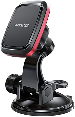 APPS2Car Magnetic Car Phone Mount, Universal Dashboard Windshield Mount