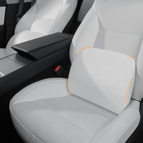 Memory Foam Lumbar Support Pillow for Tesla White 1pc
