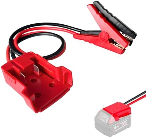 Jumper Cables with Adapter Compatible for Mil.waukee M18 18V Batteries