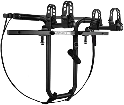 Hollywood Racks SR1 Spare Tire Bike Rack for Car for 2 Bikes, Up to 35 Lbs Each - Adjustable Rear Bike Rack for SUV, Jeep to fit Most Spare Tires - Bicycle Accessories for Adult Bikes