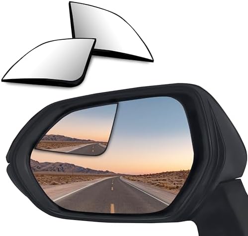 Convex Stick On Custom Fitted Blind Spot Mirrors Compatible With Toyota Camry 2018-2026- Engineered to Provide A Wider View