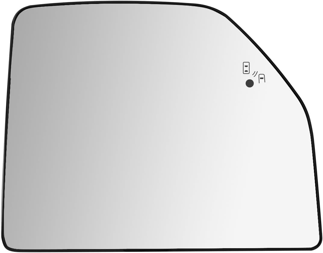 Passenger Side Mirror Replacement for 2015-2020 Ford F150, 2017-2022 Ford F250 Super Duty, 2017-2019 Ford F350 Pickup Truck, Right Side Mirrors Glass, with Backing Plate, Power Heated, Blind Spot