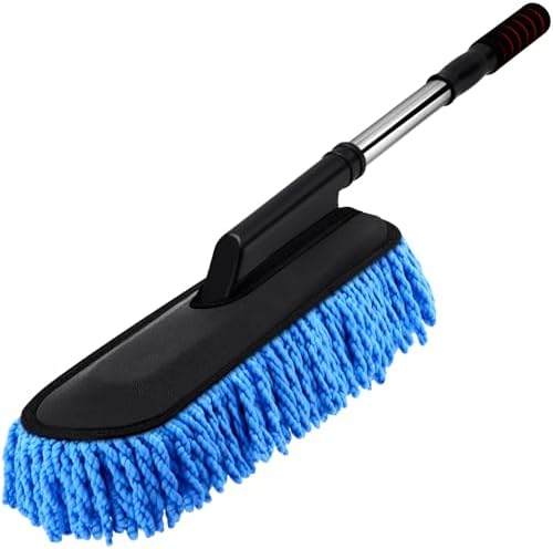 1 Pack Microfiber Car Duster Exterior Scratch Free, Blue