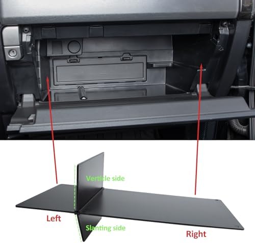JDMCAR Compatible with Toyota 4Runner Accessories 2010-2023 2024 Glove Box Organizer and GX 460 (2010-2023)，Insert ABS Black Materials 4-Runner Compartment Tray