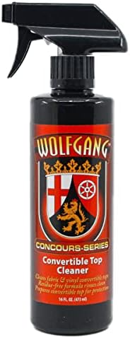 WOLFGANG CONCOURS SERIES Convertible Top Cleaner | Spray-On Cleaner for Fabric &amp; Vinyl Tops | Prepares Surfaces for Treatment | WG-2650 | 16 oz